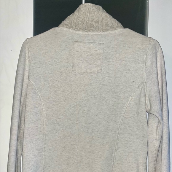 Cream Button-Up Jacket with Logo - Picture 3 of 4